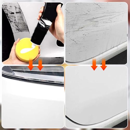 2026 New Upgraded Scratch Remover for Vehicles, Car Scratch Repair Paste for Deep Scratches, Cars Polishing Wax Scratchs Remover, Car Paint Scratch Repair Kit with Wipe and Sponge (1 Pack) - color: 1 Pack