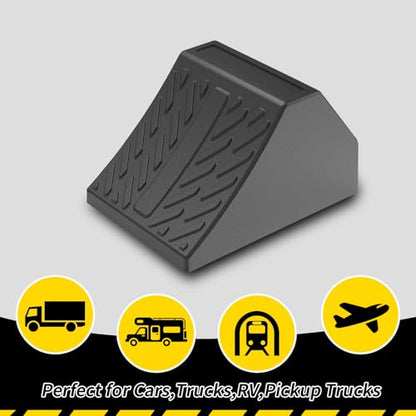BESEA 8 Pack Truck Wheel Chock Wheel Stopper Non Slip Base，6.6" Length,4" Height,4.8" Width，Help Keep Your Trailer RV in Place High Reflectivity (Pack of 8)