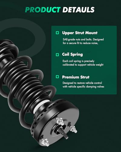 SCITOO Front Strut Assembly Automotive Replace 272665 Quick Struts Shock for Chrysler 300,for Dodge Challenger,for Dodge Charger - Set of 2