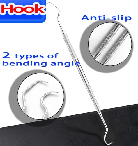Spring Puller Tool Seal Puller ６pcs for Automotive Oil Seal O-Ring Seal Gasket Hook and Pick Set Motorcycle Spring Puller Tool Mechanic Pick Set - size: Red（6Pcs）