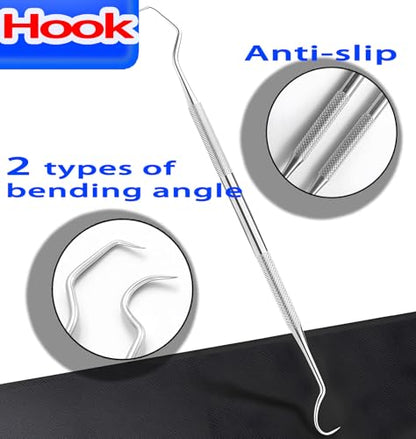 Spring Puller Tool Seal Puller ６pcs for Automotive Oil Seal O-Ring Seal Gasket Hook and Pick Set Motorcycle Spring Puller Tool Mechanic Pick Set - size: Red（6Pcs）