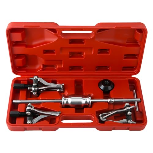 maXpeedingrods 3 Jaw Gear Bearing Slide Hammer Puller Set, 5PCS Universal Internal & External Gear Pulley Puller Set for Pulling Out Gear Bearings - style: 3 Jaws