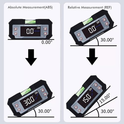 3-in-1 Digital Angle Gauge Inclinometer with Magnetic Base Dual-Axis (XY Axis) Bevel Angle Finder Backlight Display High Accuracy IP54 Waterproof for Woodworking Saw Blade Alignment & DIY Projects
