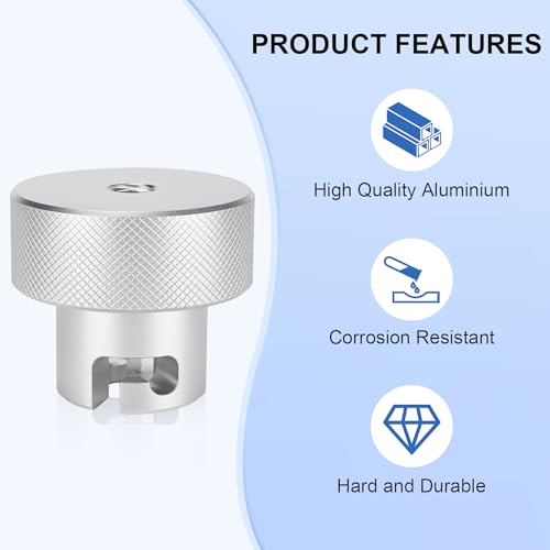 Suitable for Harbor Freight's Hydraulic Press Jack Valve Screws, 3/8 Bottle Jack Valve Release Knob, Replaces Jack Handle Fitting, Made of 6061 Aluminium - size: 3/8''