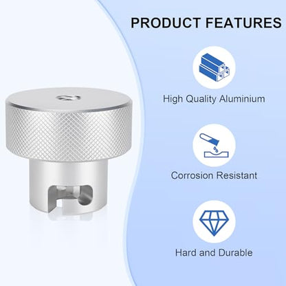 Suitable for Harbor Freight's Hydraulic Press Jack Valve Screws, 3/8 Bottle Jack Valve Release Knob, Replaces Jack Handle Fitting, Made of 6061 Aluminium - size: 3/8''
