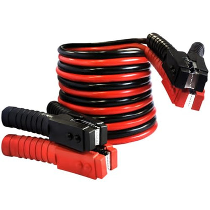 UPKOCH Heavy Duty Automotive Jumper Cables 2500a PVC Wire with 11mm Diameter and Solid Serrated Alligator Clips for Jump-Starting Dead or Low Battery in Cars and Trucks
