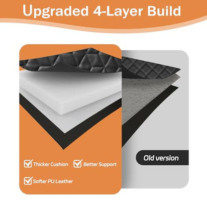 Upgraded Rolling Creeper Mat for Mechanics, 60 x 28 in Padded Automotive Work Mat for Cars, SUVs & Pickup Trucks, Black - color: Black