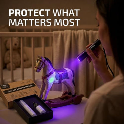 Lumetallix The Original Glowing Lead Test - Instant Lead Detection Lead Test Kit for Paint, Ceramics & more Fast, Accurate Results Home Safety & Easy to Use - Home Lead Test Kit - Lead Paint Test Kit - style: Lead test