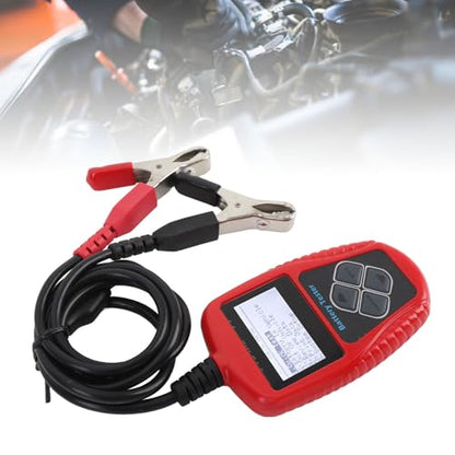 12V Car Battery Tester CCA 100 to 2000 220AH Digital Automotive Load Tester Battery Analyzer Cranking Charging Test Tool with Wide CCA Range and Multifunctional Diagnostics for