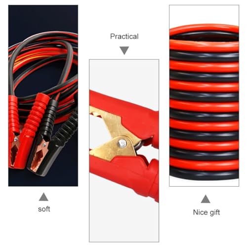 Ciieeo Heavy Duty 1000a Pure Copper Car Jumper Cables with Fully Covered Clamps 3.8m Booster Wire for Emergency Vehicle Battery Power Supply
