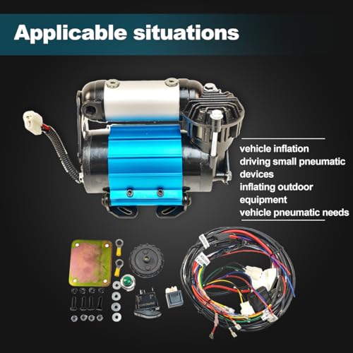 High Performance 12V Air Compressor Replacement For ARB CKMA12 On-Board Air Compressor For Tire Inflation Air Locker activation etc 12V Single Motor Air Compressor CKMA12 Air Compressor