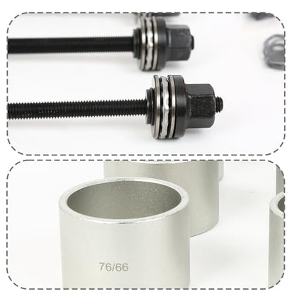 28PCS ProfessionalPress & Pull Sleeve Kit for Removing Bearings Bushes Seals
