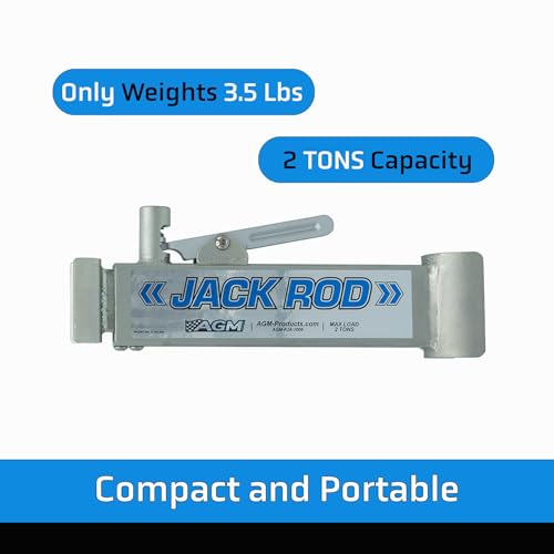 AGM Jack Rod Support Bar – 2 Ton Locking Bar | Jack support bar, 2-ton capacity, 10-inch travel, compact locking design - size: 2 Ton