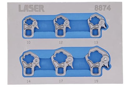 Laser 8874 Ratchet Flare Nut Wrench Set 3/8" D