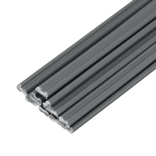 MECCANIXITY 10pcs 20 Inch Plastic Welding Rods PVC Welding Strips Welder Rods for Plastic Welder,Car Bumper, Kayak Repair, Gray - color: Gray, size: 20 Inch