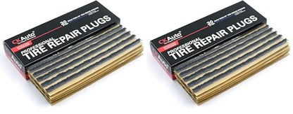 CKAuto 30pcs 8" Black Tire Repair Strings, Automotive Tool Tire Repair Plugs for Tubeless Off-Road Tires Car, Bike, ATV, UTV, Wheelbarrow, Mower (Pack of 2) - color: Black, size: 8" x φ0.236" 30pcs (Pack of 2)