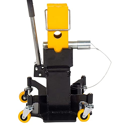 30 Ton Jack Stands - Pin Style Stand with Heavy Duty Welded Steel - 4-Caster Spider Design with Handle for Easy Positioning - Extra Safety Great for Auto Repair Garage Shop (33300)
