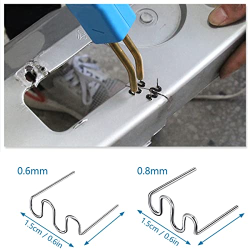 1000pcs Welding Rods Hot Staple Repair Machine Plastic Welding Hot Stapler | For Repair Machine Car Bumpers Dashboards Lamp Holders Plastics Rings Daily Plastics Supplies 0.8 0.6mm(Wave Shape)