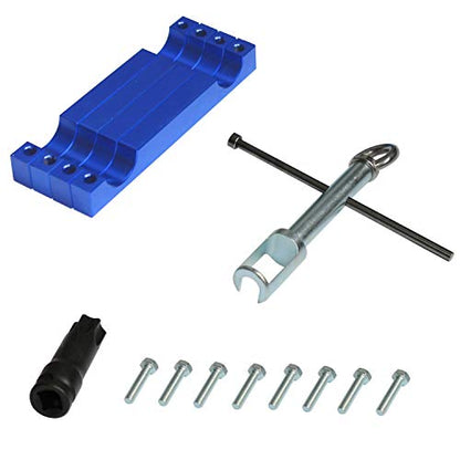 Engine Timing Tool Camshft Aligning Locking Tool Fit Benz M157 M276 M278 | Compatible with Mercedes Benz M157 M276 M278 with T100 and Injector Removal Puller Tool - size: for M157 M276 M278
