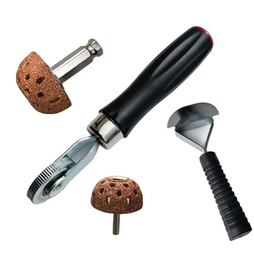 Motorcycle Car Tubeless Tyre Puncture Repair Kit Tire Tool Tire Roller, Buffer Wheel, Scraper Patches Rollers and Scraper Car - color: E