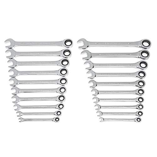 GEARWRENCH 20 Piece Ratcheting Combination Wrench | SAE & Metric | 35720A-02