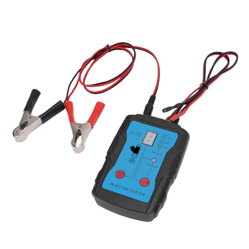 Drfeify Automotive Injector Cleaner Kit ABS Fuel Injection Tester Cleaning Tool 8 Adapters 4 Pulse Modes Dual Injector Testing for Gasoline Engine Mechanics and Garage Use