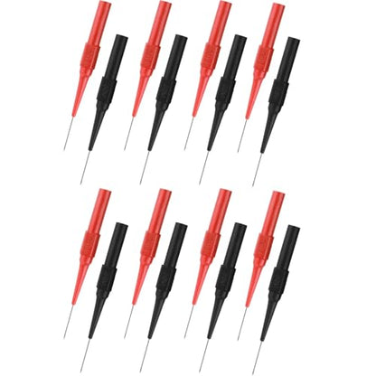 16 Pcs Back Probe Kit, 0.7mm Stainless Steel Non-Destructive Wire Piercing Test Probes, Multimeter Tester Needles for Banana Socket Plug, Automotive Electrical Diagnostics