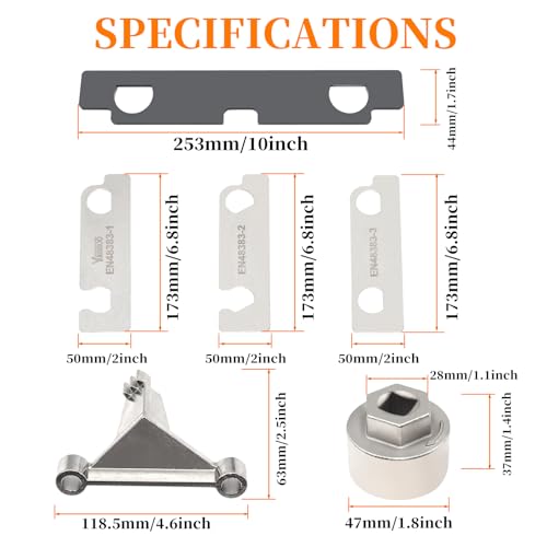 Camshaft Retaining and Alignment Timing Tool Kit, Compatible with GM GMC Cadillac Buick Pontiac Chevrolet 2.8 2.9 3.0 3.2 3.5 3.6 3.7 4.2 Engine, Replace J-44221 EN-48383 EN-46105 EN-46106 EN-46111 - size: For GM 2.8 2.9 3.0 3.2 3.5 3.6 3.7 4.2