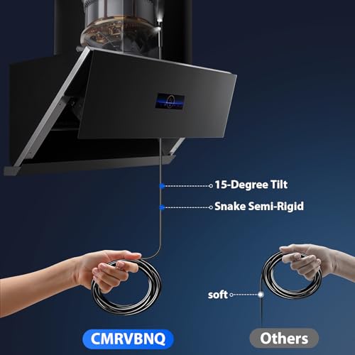 Endoscope Camera with Light, Dual-Lens 1920P HD Borescope Tools with 8+1 Adjustable LED Lights, 32.8FT Semi-Rigid Snake Cord IP67 Waterproof Inspection Camera for iPhone, iPad, iOS and Android Phone - size: 32.8FT, style: Dual Lens