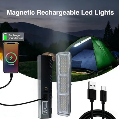 1800 Lumens Solar Magnetic Work Light with 5 Modes&1/4 Inch Tripod Mount,7 Inch Rechargable LED Handheld Flashlight,Hanging Light for Outdoor,Camping,Emergency,Car Repair,Powered by Solar/USB - style: S0