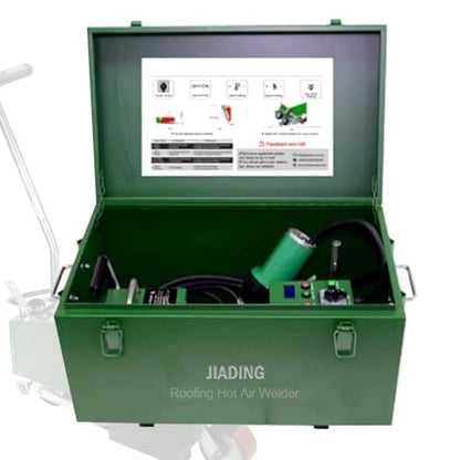 Hot Air Plastic Welder Welder Machine, Welding Roofing TPO PVC membrane with Hot Air Welding Gun Roof Waterproofing - color: Welder With 100ft Extension Cable