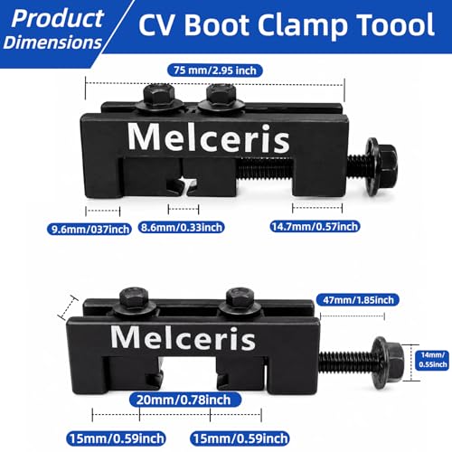CV Boot Clamp Tool Kit for CV Axle Dust Boot Installation | Toyota CV Boot Pliers with 20PCS 304 Stainless Steel CV Boot Clamp ,OEM 09521-24010