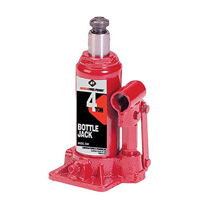 AFF Heavy Duty 4 Ton Bottle Jack, Manual, Machine Hardened Steel Saddles, Centered Pumps and Rams, 3504 - size: 4 Ton Capacity, style: Heavy Duty