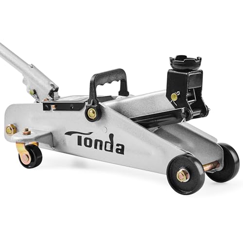 TONDA Floor Jack, Hydraulic Portable Car Lift Jack, 1.5 Ton (3,000 lb) Capacity for Sedan and Coupe (Silver) - color: 1.5T Silver