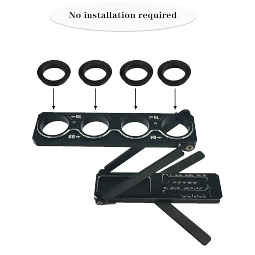 Multi-Function Aluminum RC Car Shock Stand Shock Absorber RC Tool Articulation Shock Stand Foldable Removable for 1/10 on-Road/Off-Road 1/8 on-Road/GT