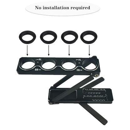 Multi-Function Aluminum RC Car Shock Stand Shock Absorber RC Tool Articulation Shock Stand Foldable Removable for 1/10 on-Road/Off-Road 1/8 on-Road/GT