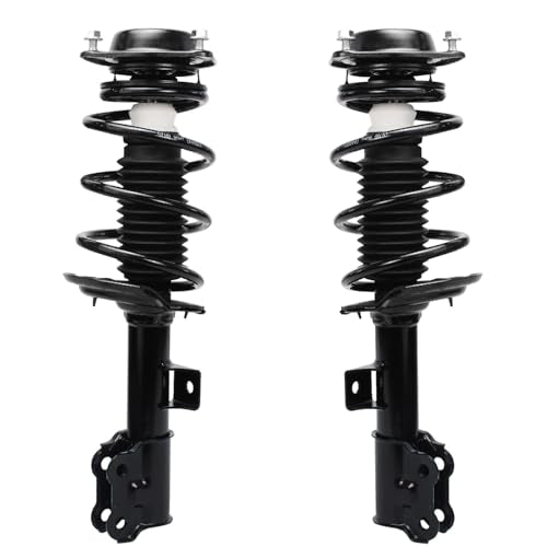 Detroit Axle - 4pc Front Struts Rear Shock Absorbers for 2011-2016 Hyundai Elantra 2012 2013 2014 2015, 2 Front Complete Struts w/Coil Spring Assembly 2 Rear Suspension Shock Absorbers Replacement - size: 4AQ47407/Shock Kit