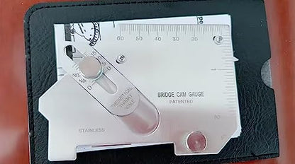 RIVERWELD Bridge Cam Gauge Welding Inspection Depth of Undercut | Checks Pitting Fillet Weld Throat Size and Length Angle of Preparation Misalignment - style: Bridge Cam Gauge