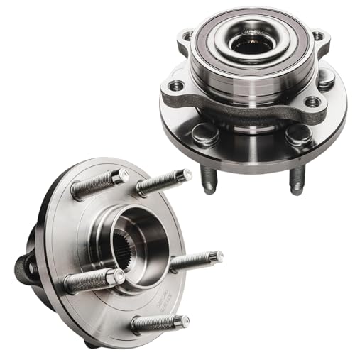 Detroit Axle - Steering Knuckles Kit for 2011-2014 Ford Edge, 2011-2015 Lincoln MKX, 2 Front Steering Knuckles and Wheel Bearing Hubs 2 Rear Wheel Bearing Hubs Replacement - size: 4UW48703-V1/Kit