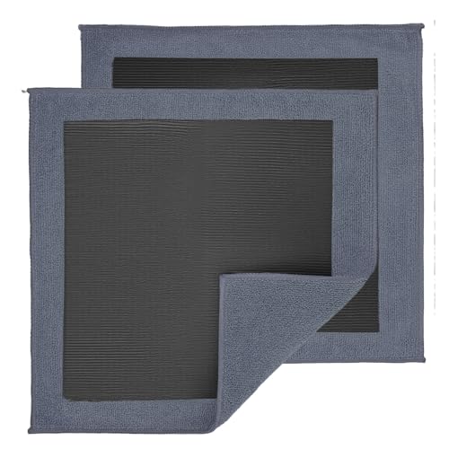 2 Pack Clay Towel Auto Detailing 12 x 12 Inch Fine Grade Clay Bar Towel for Car Detailing Microfiber Car Cloth Cleaner for Cleaning & Release of Paint Contaminants, Grey - color: Grey