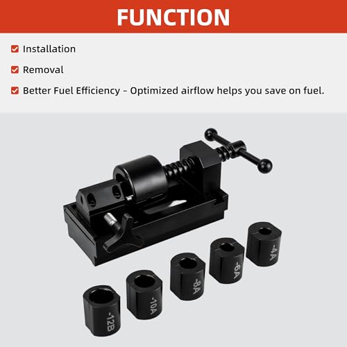 Fuel Line Fittings Installation Tool Kit 4AN 6AN 8AN 10AN 12AN, AN Hose Connector Connect & Disconnect Tool Set for Auto Fuel Hose Pipe Assembly & Removal
