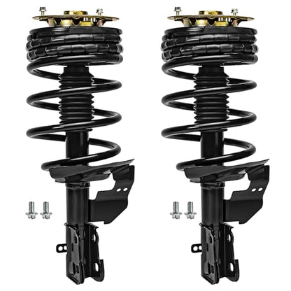 Detroit Axle - Front Struts for 1990-1996 Chevrolet Lumina APV Olds Silhouette Pontiac Trans Sport, Ready Struts w/Coil Spring Assembly 1991 1992 1993 1994 1995 Replacement [w/o Air Suspension] - size: 171820 x2/PAIR