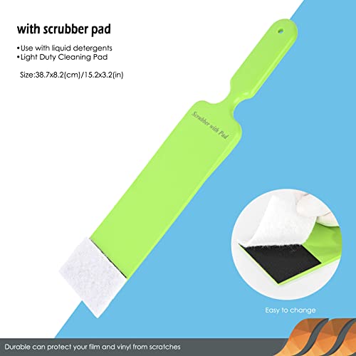 EHDIS Window Tint Bulldozer Squeegee Scrubber Paddle Squeegee, Long Handle Flat Glass Bulldozer Tint Tool for Car Front Windows Rear Glass Cleaning, Auto Window Tinting Car Glass Film Installation