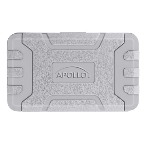 Apollo Tools 54-Piece Screwdriver & Nut Driver Bit Set – Ratcheting Handle, Flexible Extension, Metric Nut Drivers, Specialty Bits for Household, Automotive, & Appliance Repairs, Blue/Gray DT9025