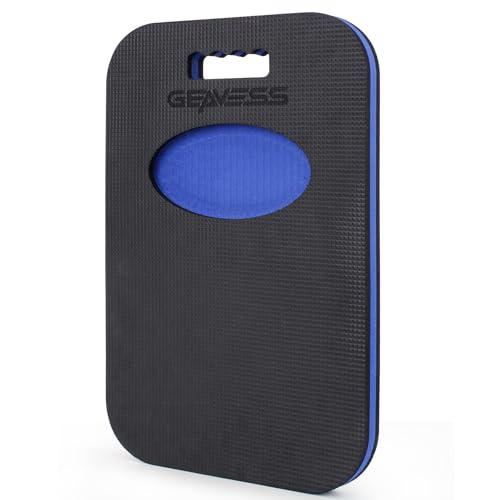 Garden Kneeling Pad, Comfortable Foam Knee Pad with Handle & Tool Tray, Durable Supportive Knee Cushion for Gardening, Garage Work, Workshop Repairing, 18.7"x12"x1.1", Black & Blue | Extra Thick EVA Foam Mechanic Mat - size: 18.7in Length-Unfoldable