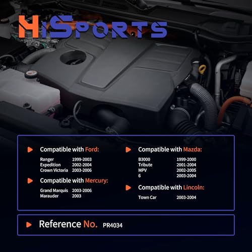 HiSport Fuel Injection Pressure Regulator - Compatible with Ford Mazda Mercury Lincoln Replaces PR4034 - size: HSFPRR4034