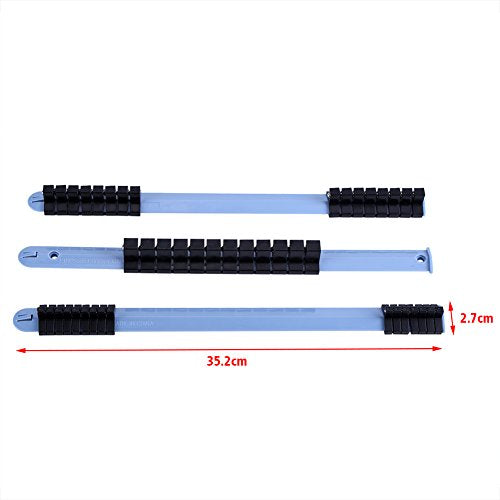 Joyzan Organizer Socket Holder, 1/2 inch 3/8 inch 1/4 inch Drive Socket | Racks Clips Rail Tray Kit Portable Heavy Duty Plastic Extension Garage Storage Drawer Tools Boxes Set Workshop 3PCS