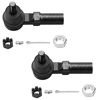 Detroit Axle - Front 4pc Steering Knuckles Kit for 2002-2006 Nissan Altima 2004-2008 Maxima, 2 Steering Knuckles & Wheel Bearing Hubs 2 Outer Tie Rods Replacement - size: 4SU48742/Kit