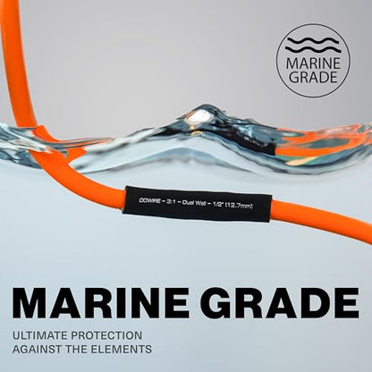 Dowire Heat Shrink Tubing 3/16" - Adhesive Lined - 3:1 Ratio - Waterproof Marine Grade Shrink Tube - Wire Shrink Wrap Tubing - Black - 35 Feet - color: Black, size: 3/16" - 35 Ft