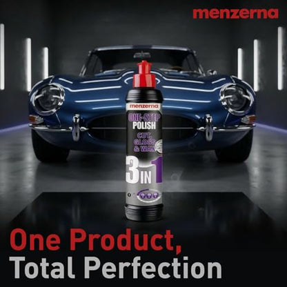 menzerna One-Step Polish 3in1 I Medium Cut Polish with High Gloss Finish & Seal in One I Buffing & Polishing Compound for Car Maintenance I Swirls, Holograms & Scratches I Car Body Repair I 8 fl oz. - style: 8oz.